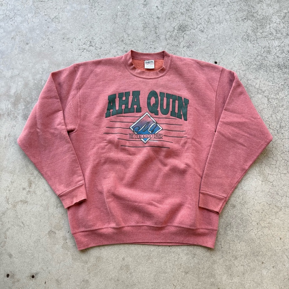 Vintage 90’s Aha Quin The Colorado River Rose Crewneck Sweater